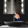 Dekoratif Ledli Dokunmatik Butonlu Ayna CRYSTAL