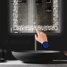Dekoratif Ledli Dokunmatik Butonlu Ayna CIRCLE