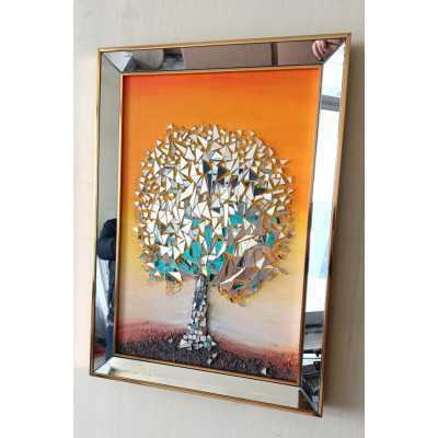 Moziak Ayna Parçalı Tablo 60X90
