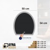 Şekilli Kesim Ledli Dokunmatik Butonlu Dekoratif Ayna VEGALED3012